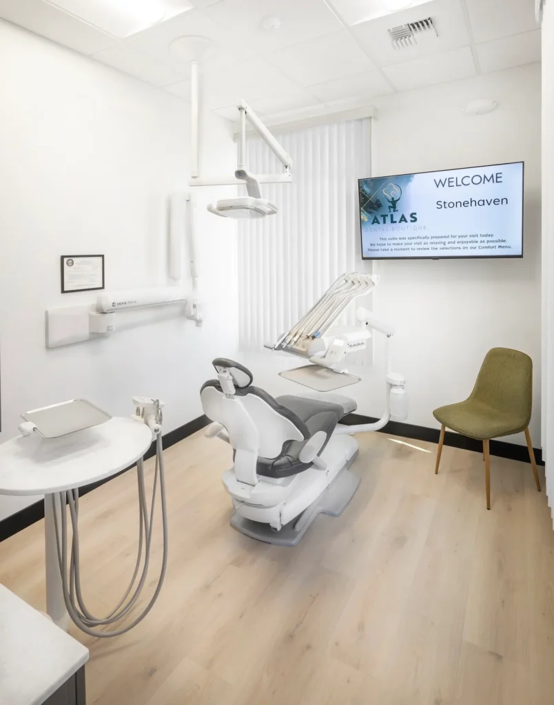 Atlas Dental Boutique treatment room and dental equipment